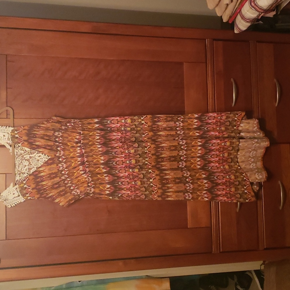 Woman's Criss Front, High Waist Dress